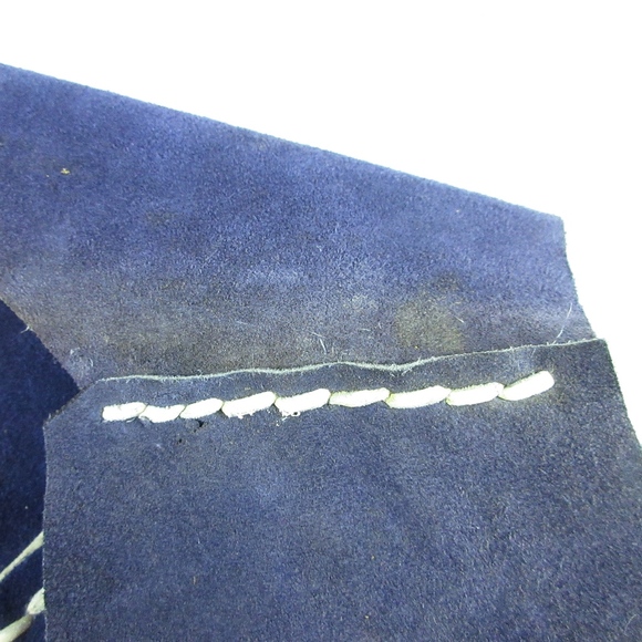 VTG Handmade Western Fringe Leather Vest Sz S - Picture 7 of 8